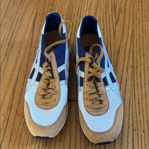 Onitsuka Tiger by Asics in tan and blue